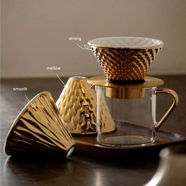 Подарунковий набір Loveramics Coffee Dripper Gold 30201 фото
