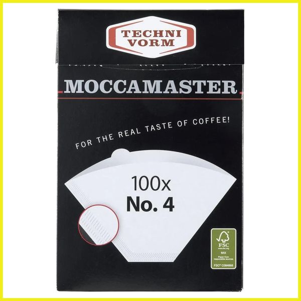 Фільтри Moccamaster #4 White Paper Filters для кави №4 85022 фото