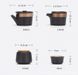 Набор Gongfu Travel Tea Set Black для чайной церемонии на 9 предметов 300560 фото 3