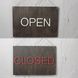 Табличка Темна Відкрито/Закрито Open/Closed Відчинено/Зачинено 13843 фото 1