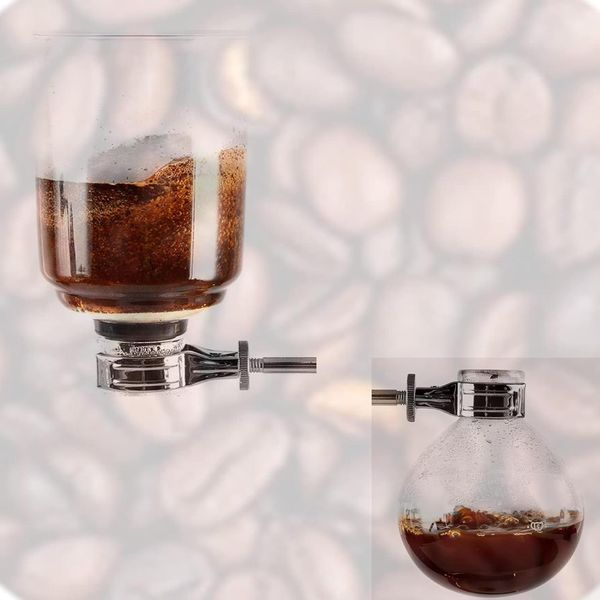 Сифон для приготовления кофе и чая Black Сopper на 3 чашки (360 мл.) 18964 фото