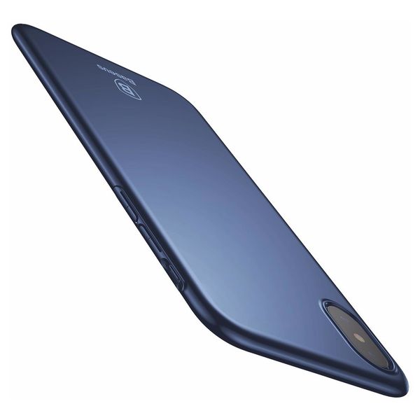 Чехол-накладка для iPhone X/Xs поликарбонат, синий Baseus WIAPIPHX-ZB15 2593 фото