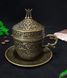 Турецька чашка Акар з блюдцем 110 мл Бронза для подачі кави по - східному. 14249 фото 2