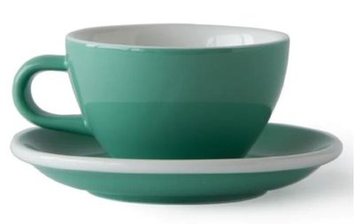 Чашка комплект Acme Evolution Green для капучино 190 мл. Акме Зеленая 18925 фото