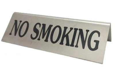 Табличка No Smoking Не курить 15 см. металлическая Курение запрещено 18588 фото