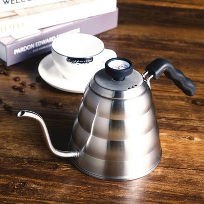 Чайник с термометром 1.2 л Pour Over Coffee Pot Металлик 13553 фото