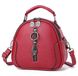 Маленькая детская сумочка с брелком, мини сумка для девочек с брелочком Красный 1062Д фото