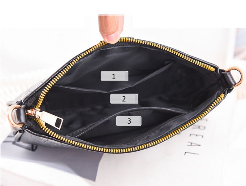 Женская мини сумочка клатч с цепочкой рептилия Маленькая сумка с ключницей брелком 1249К фото
