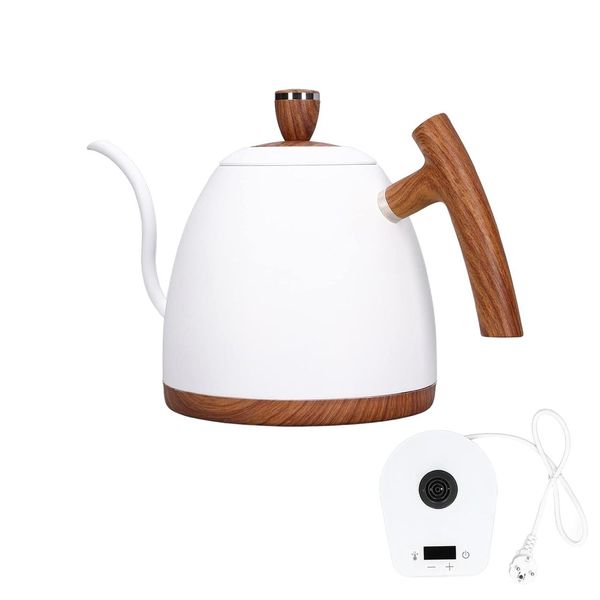 Чайник Reda Pro 800 ml електричний для кави Білий Wood 300500 фото