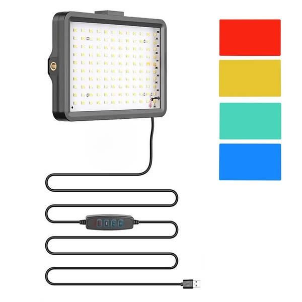 Світлодіодна лампа LED Square Fill Light 19 х 12.5 см відео світло з кольоровими фільтрами для фото відео 1391 фото