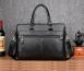Мужская сумка для ноутбука эко кожа, мужской деловой портфель под ноутбук планшет лаптоп, макбук сумка-папка Черный 678 фото