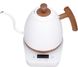 Чайник Reda Pro 800 ml електричний для кави Білий Wood 300500 фото 9