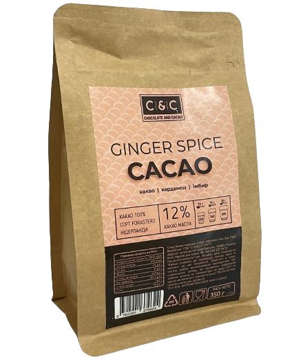 Какао порошок Ginger Spice 350 гр. C&С с кардамоном и имберем 30116 фото