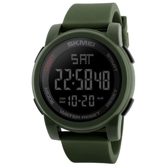 Мужские спортивные наручные часы 1257 электронные с подсветкой, армейские цифровые часы 925 фото