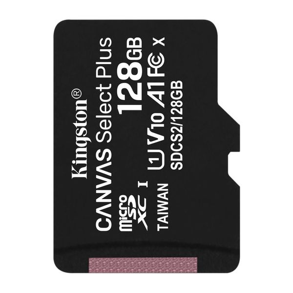 Карта памяти 128 ГБ U1 V10 microSD Kingston Canvas Select Plus SDCS2/128GBSP 3666 фото