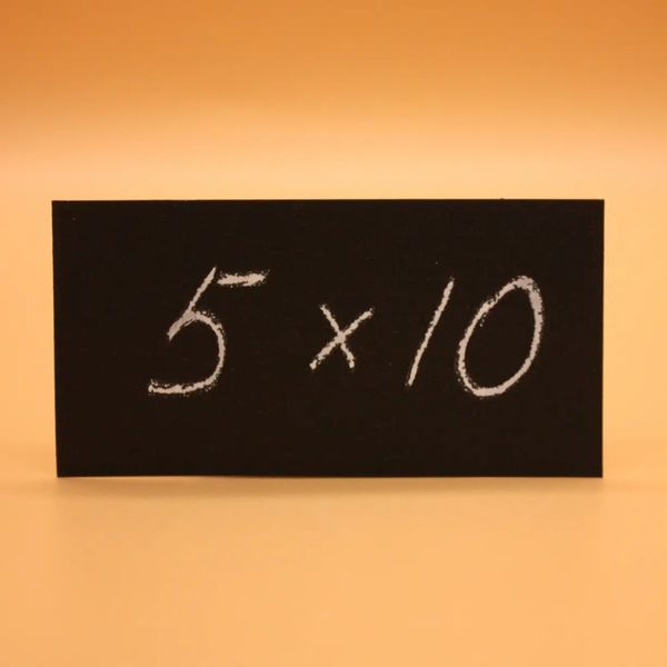 Цінник 10x5см для написів крейдою і маркером Чорний Цінник Метал 15088 фото