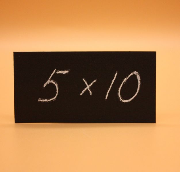Цінник 10x5см для написів крейдою і маркером Чорний Цінник Метал 15088 фото