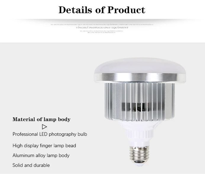Світлодіодна LED-лампа Prolight 150 W для фото відео зйомки 3200-5500 K Ra95+ з пультом 1287 фото