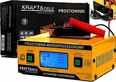 Зарядний пристрій для акумуляторів Kraft&Dele KD1919 (10А 6/8/12/14/16/ 24В) KD1919 фото