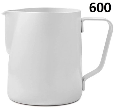 Пітчер Rhino 600 Coffee Gear Stealth White Teflon Білий молочник 30062 фото