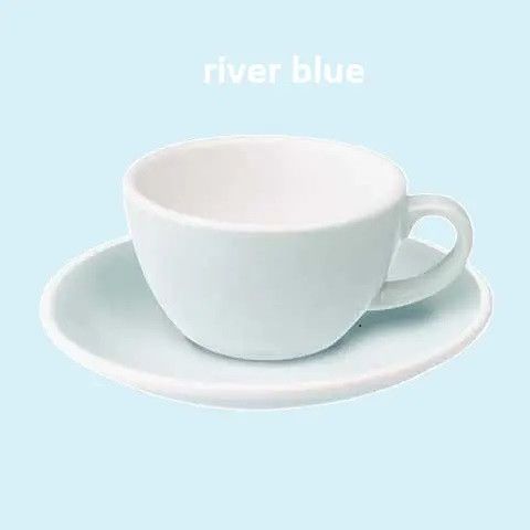 Чашка Loveramics Egg River Blue 200 мл с блюдцем 300553 фото