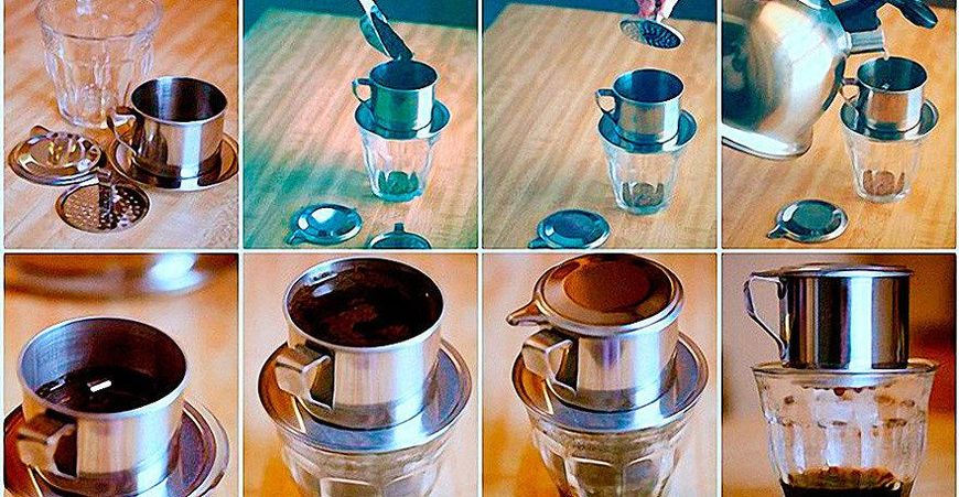 Прес фільтр 80 мл для кави по в'єтнамські, з ручним пресом 15373 фото