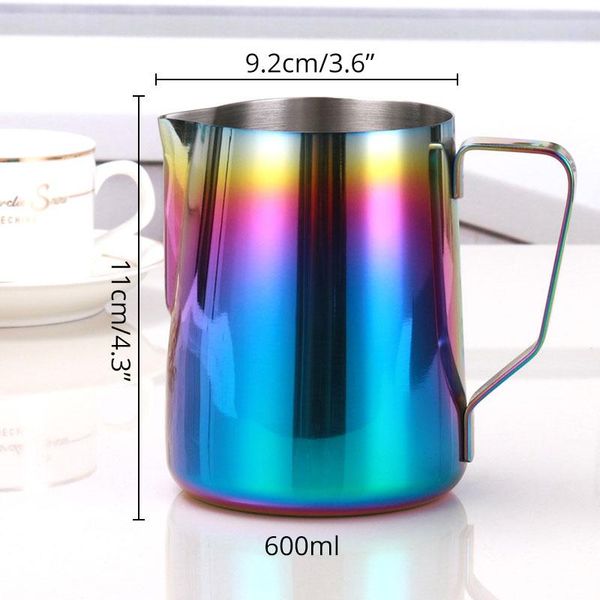 Пітчер 600мл. Jug Coffee Maker Rainbow Multicolor з мітками молочник 15890 фото