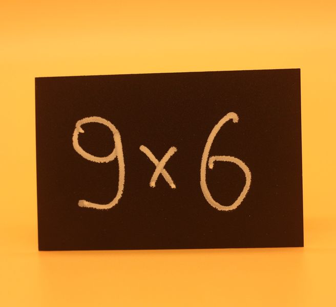 Цінник крейдяний 9x6 см для написів крейдою і маркером. Чорний Цінник Метал 14666 фото