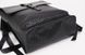 Мужской плетеный городской рюкзак большой и вместительный черный 1194 фото 6