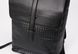 Мужской плетеный городской рюкзак большой и вместительный черный 1194 фото 3
