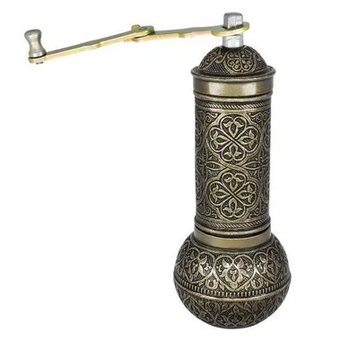 Турецька ручна кавомолка Acar 19 см. Бронзовий колір 15174 фото