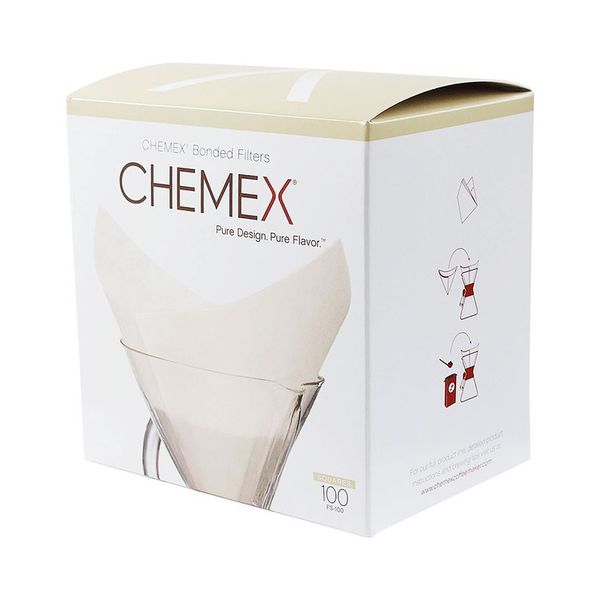 Фильтры для Кемекса Chemex 6/8/10 cup (Белые 50 шт.) США Модель FS-100 FS-100(50) фото