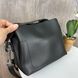 Женская замшевая сумка черная, мини сумочка натуральная замша 1367 фото 4