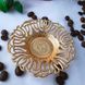 Набор турецких чашек для кофе и чая 6 шт Золото белый Демитас 14530 фото 6