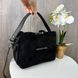 Женская замшевая сумка черная, мини сумочка натуральная замша 1367 фото 1