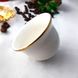 Набор турецких чашек для кофе и чая 6 шт Золото белый Демитас 14530 фото 9