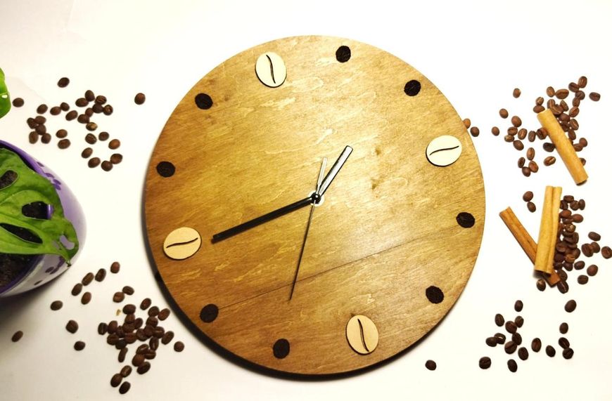 Годинник для кав'ярні. Дерево 14489 фото