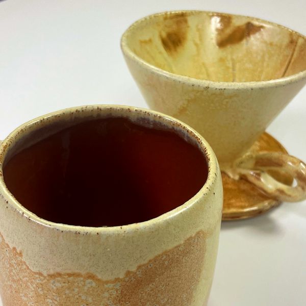 Набір V60 Wheat для приготування кави від OTEM Ceramics 300478 фото