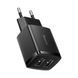 Зарядка для телефона планшета 10Вт 2х USB черная Baseus Compact CCXJ010201 3633 фото 1