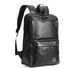 Мужской городской рюкзак ранец плетеный черный 1498 фото 5