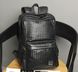 Чоловічий рюкзак ранець плетений чорний 1498 фото 6