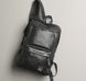 Мужской городской рюкзак ранец плетеный черный 1498 фото 7