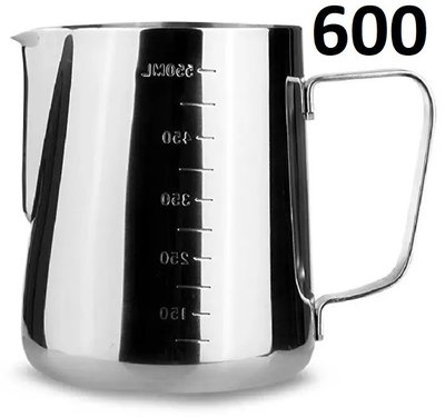 Питчер молочник 600 мл. Jug Coffee Maker с Метками (Металлик) 18598 фото