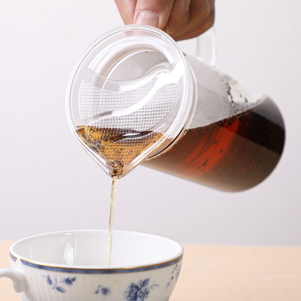 Японський чайний заварник Glass Tea Maker 400 мл Hario S-GTM-40-T фото