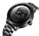 Металлические мужские наручные часы с черепом черные 489М фото 3