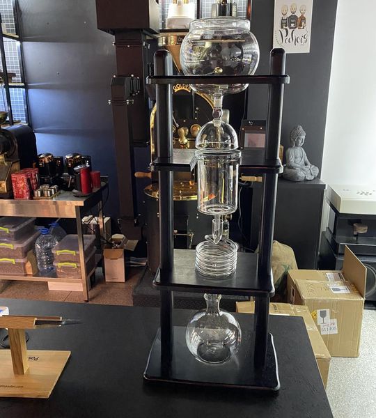 Заварник 1000 ml Cold Brew Drip Coffee Maker Чорний (станція Колд Брю) Башня 15820 фото