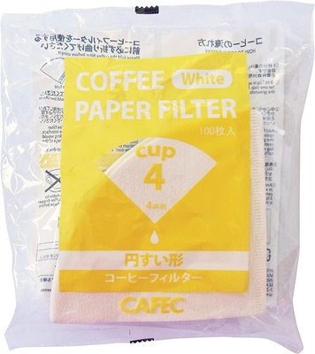 Фильтри бумажные CAFEC Traditional Filter Paper Cup4 100 шт CC4-100W фото