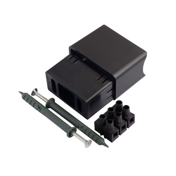 Комплект для прихованого підключення для рушникосушарки універсальний чорний 24-622630-5030 фото