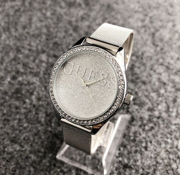 Женские наручные часы с камушками на металлическом ремешке 507СБ фото