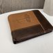 Мужской кожаный кошелек портмоне с ковбоем натуральная кожа коричневый 707КБ фото 3